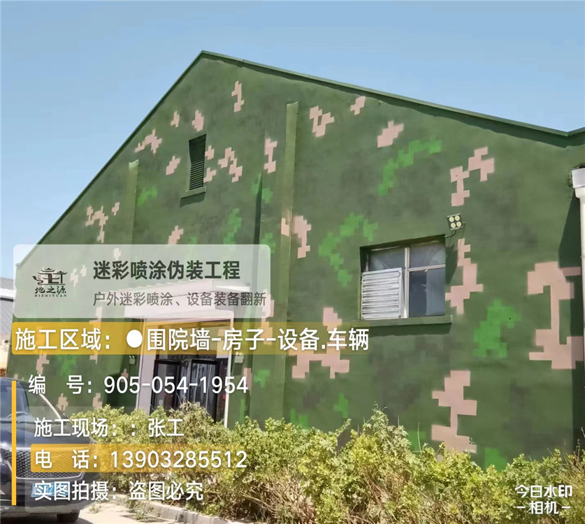 张家口外墙数码迷彩漆施工报价清单（100㎡标准墙面测算）